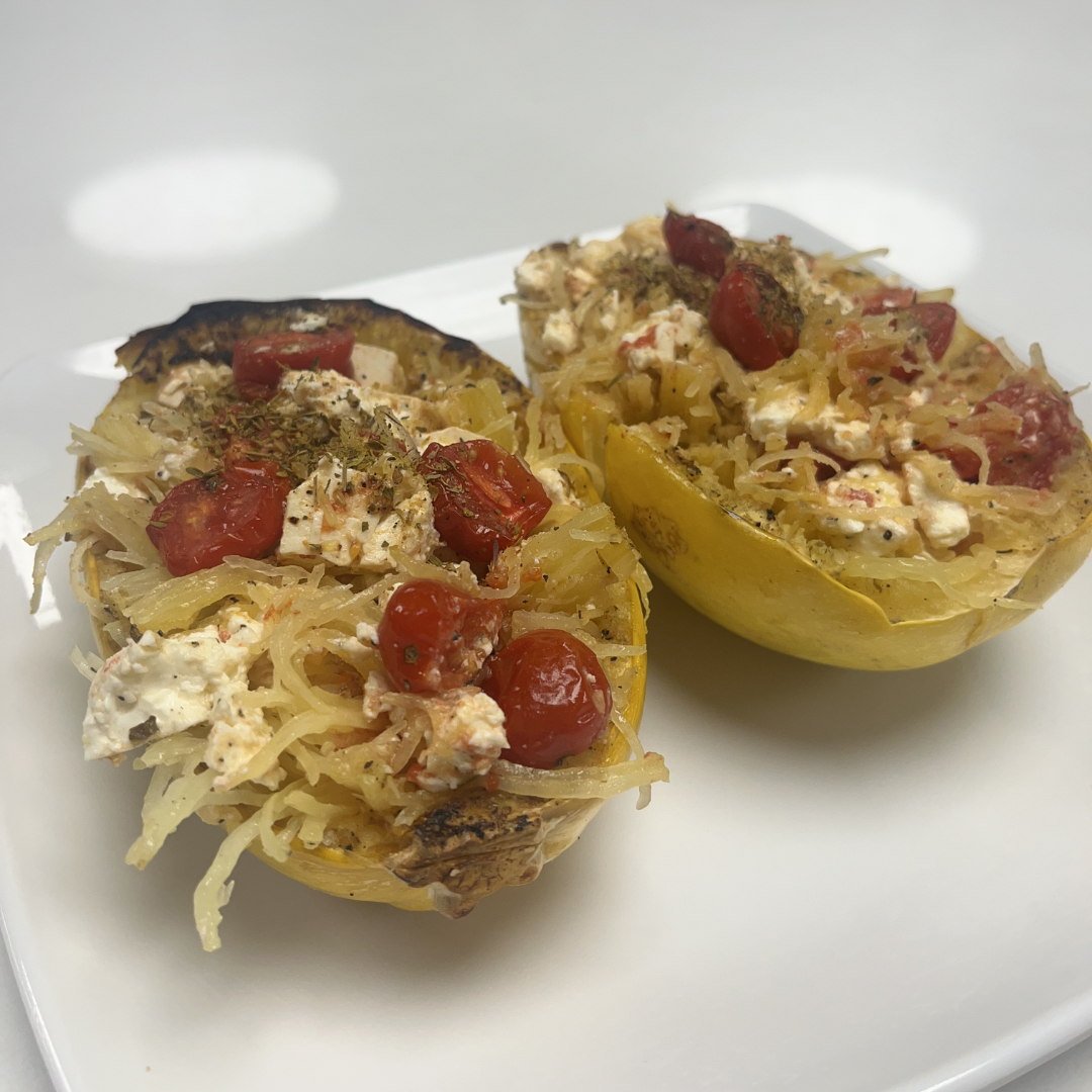 Grilled Feta Spaghetti Squash