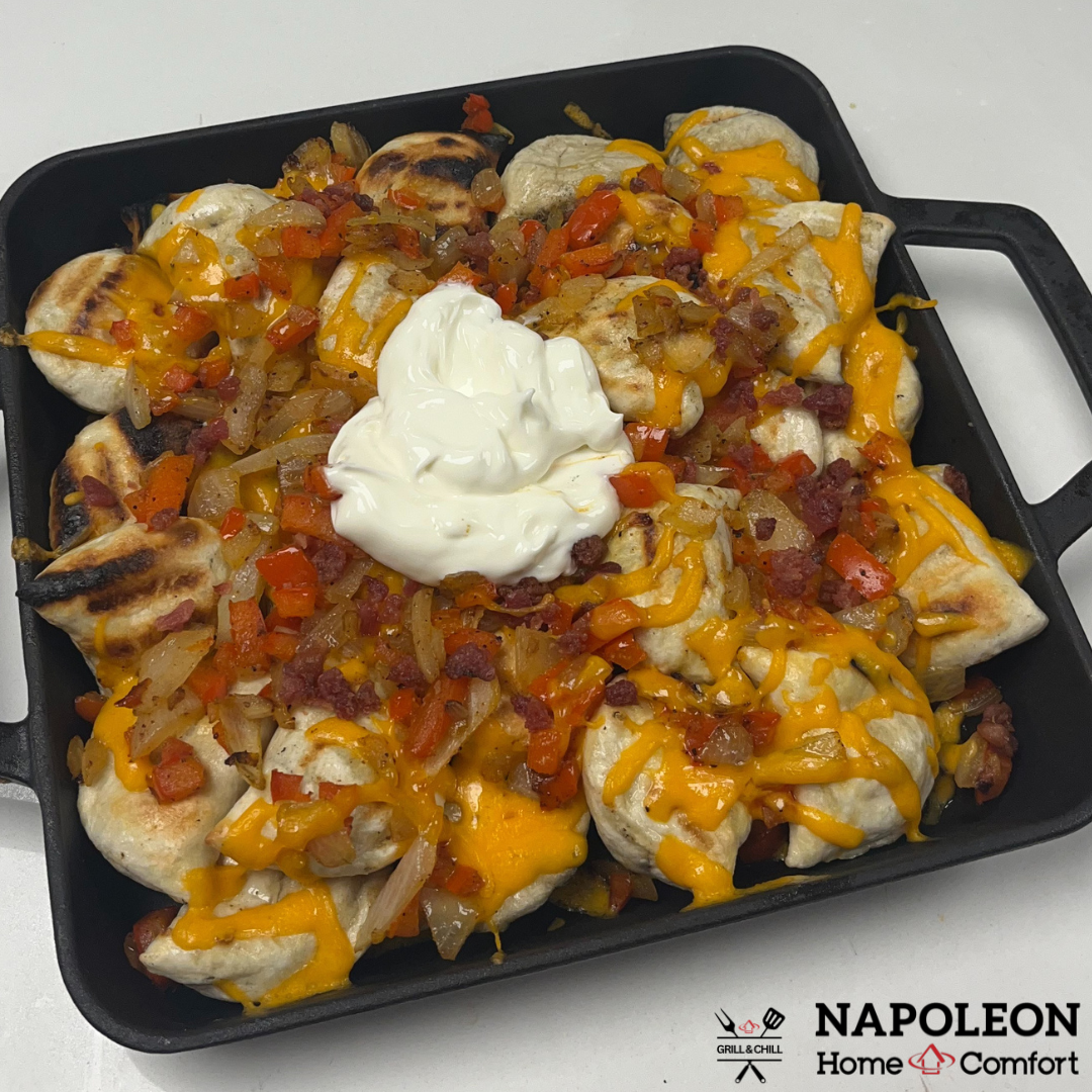 Grilled Loaded Pierogis