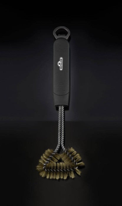 Three Sided Grill Brush with Bottle Opener