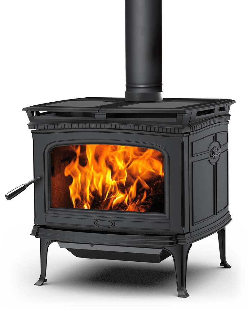 ALDERLEA T6 Large Free Standing Cast Over Steel Wood Stove