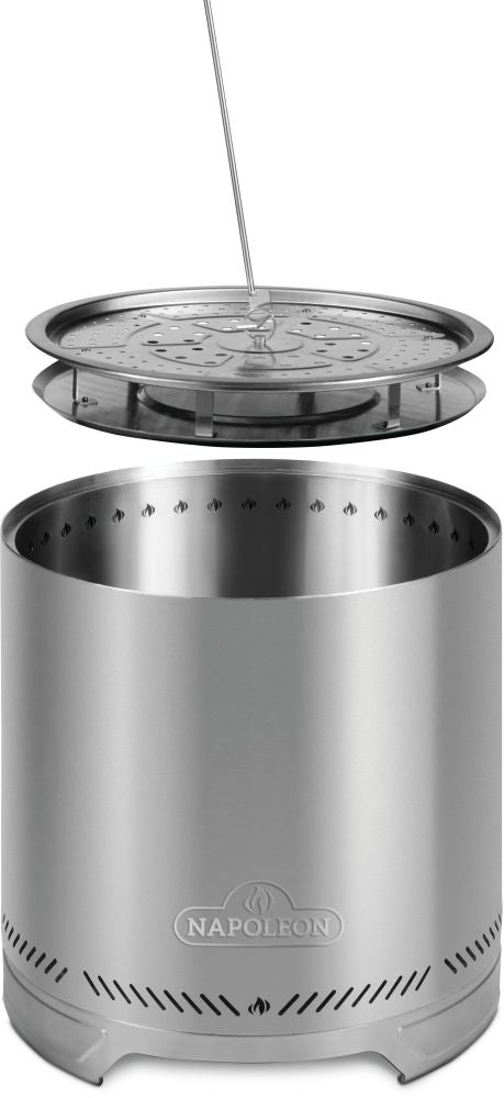 Timberwolf® Smokeless Fire Pit - 22-inch, Stainless Steel