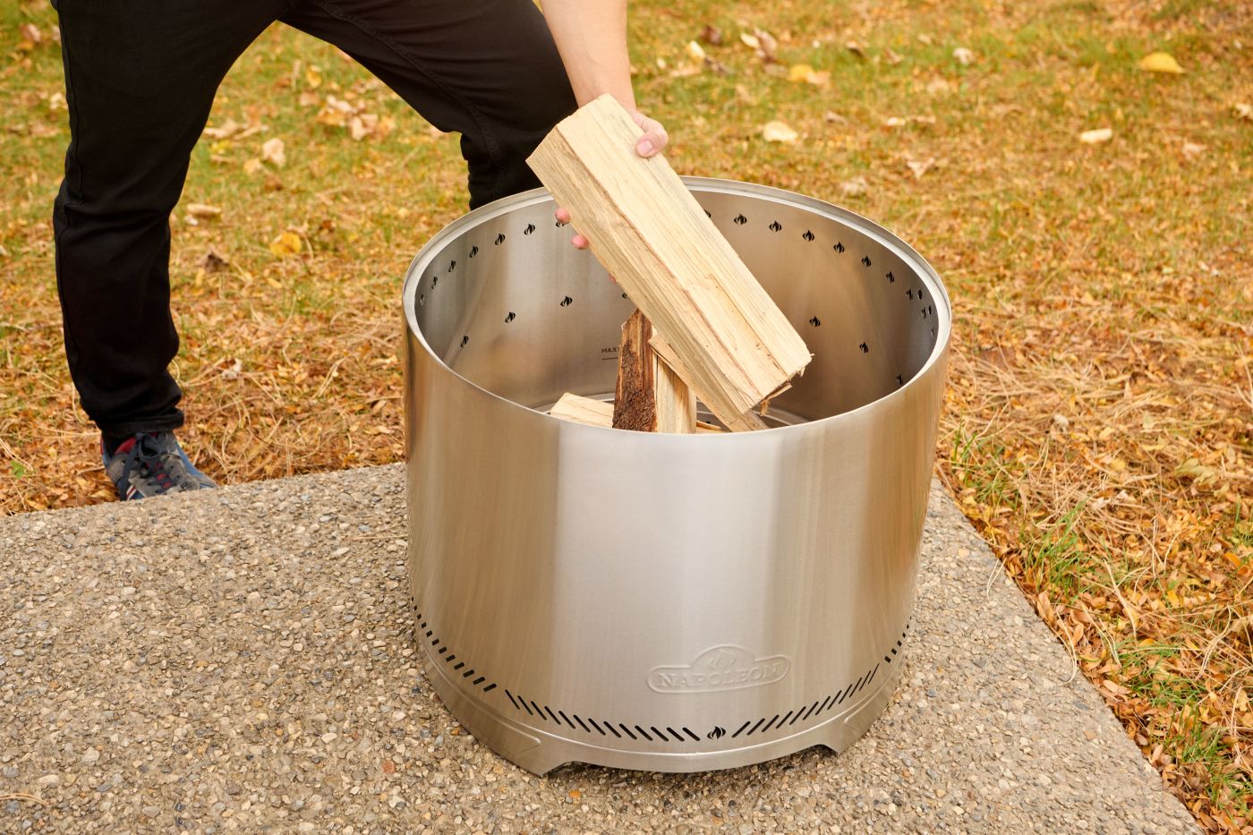 Timberwolf® Smokeless Fire Pit - 18-inch, Stainless Steel