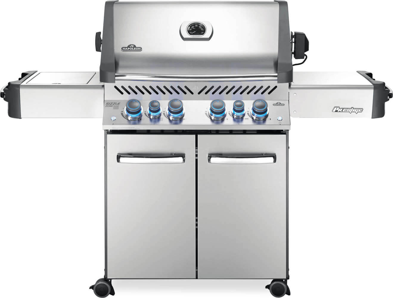 Prestige® 500 RSIB Natural Gas Grill with Infrared Side and Rear Burners, Stainless Steel