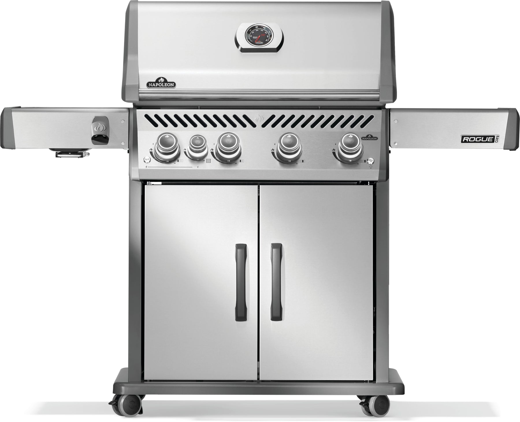 Rogue® PRO 525 Propane Gas Grill with Infrared Side Burner, Stainless Steel