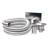 Compressed Aluminum Flexible Gas Liner Kit 30ft Length, 3" Diameter