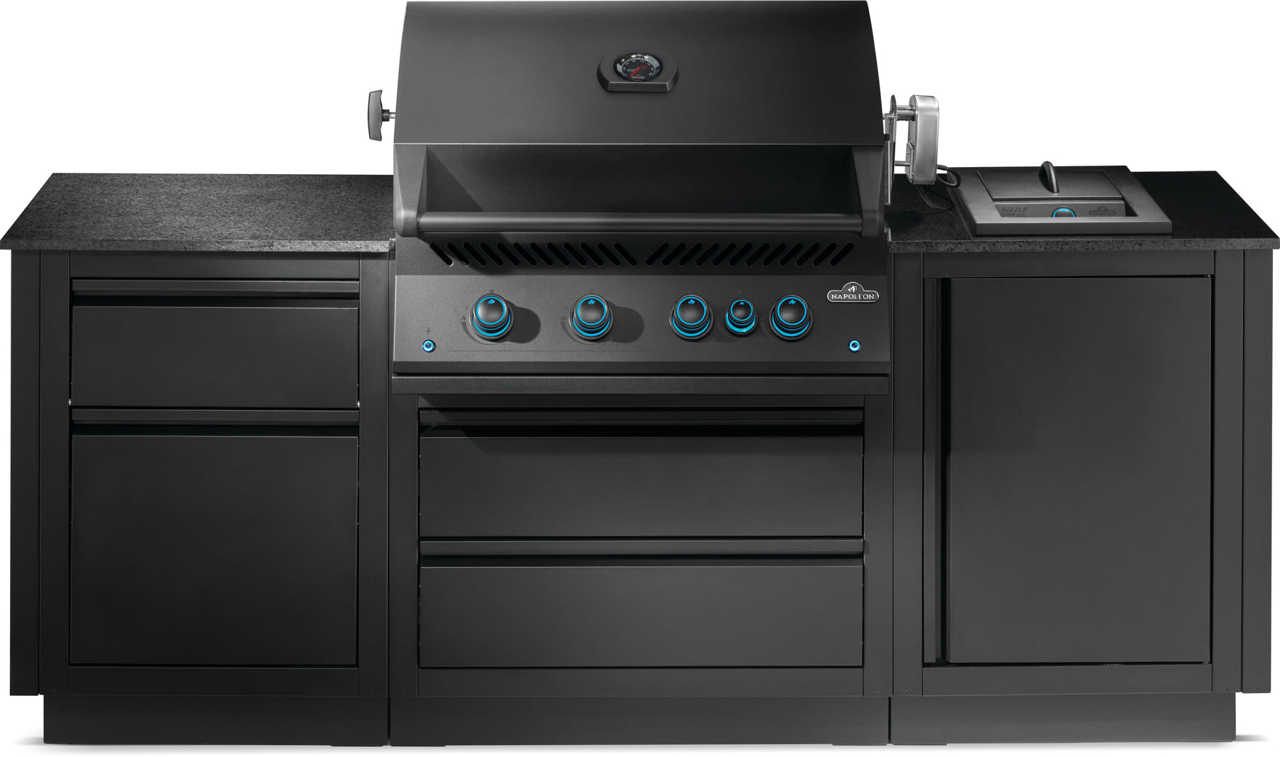 Oasis 300 Bundle, Built-In 700 Series 32" with Infrared Rear Burner, Propane, Matte Black