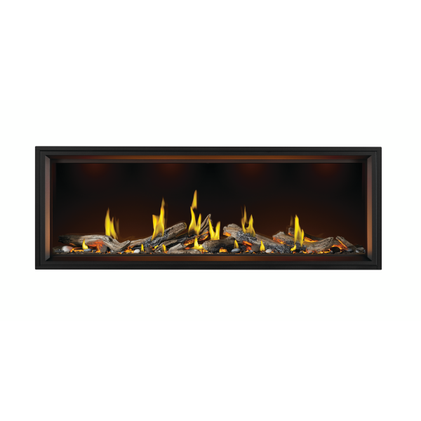 Tall Linear Vector™ 74 with Luminous Logs, Direct Vent Fireplace, Natural Gas, Electronic Ignition