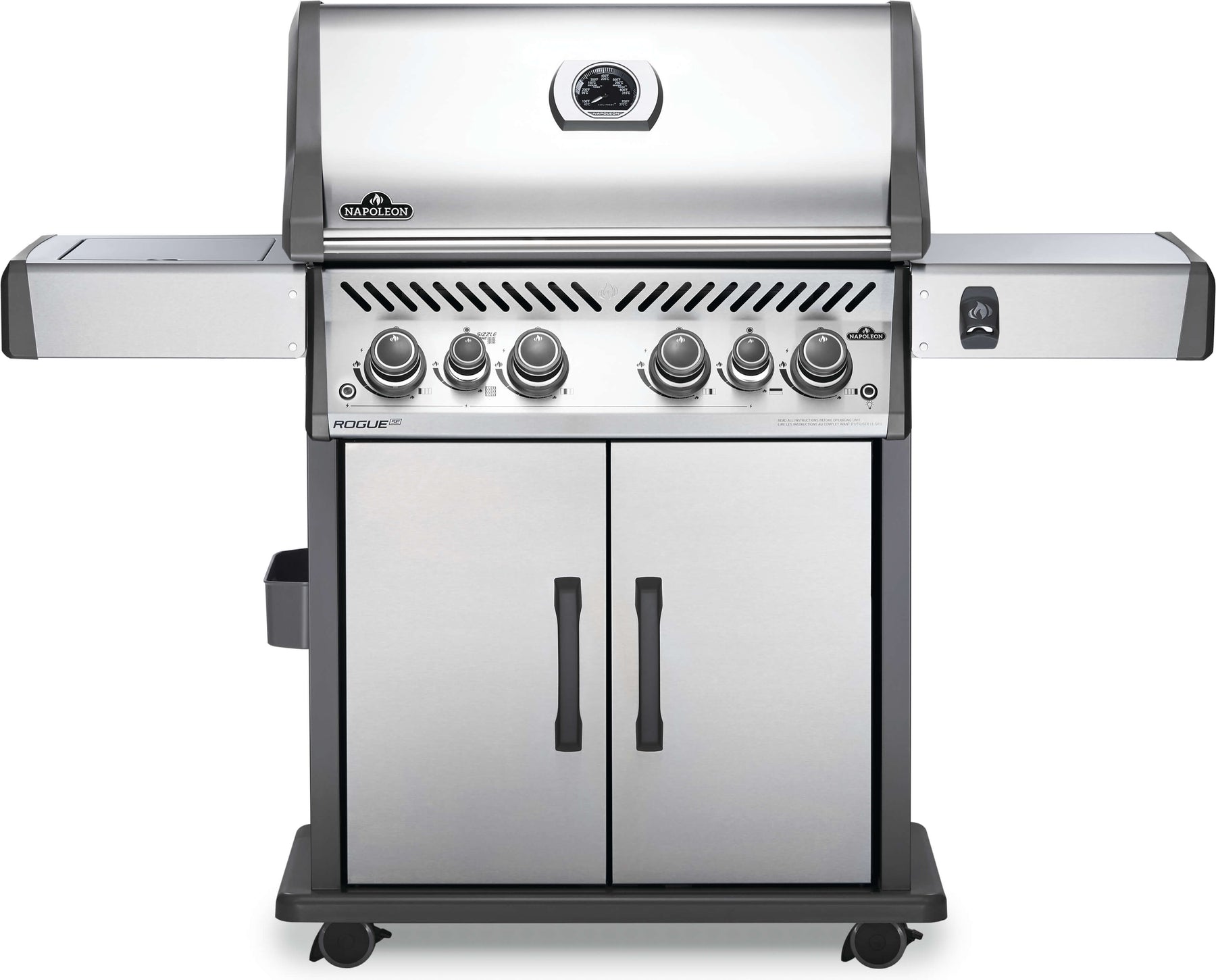 Rogue® SE 525 Propane Gas Grill with Infrared Rear and Side Burners, Stainless Steel