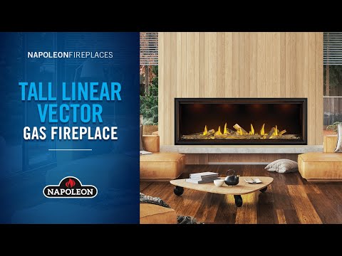 Tall Linear Vector™ 50 Direct Vent Fireplace, Natural Gas, Electronic Ignition