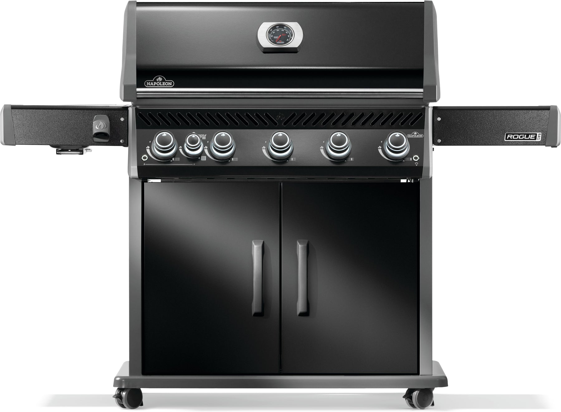 Rogue® PRO 625 Propane Gas Grill with Infrared Side Burner, Black