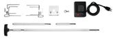 Heavy Duty Rotisserie Kit for PRO Charcoal Kettle 22 and 18-inch Grills