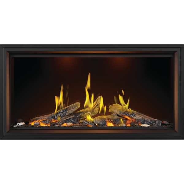 Tall Linear Vector™ 50 with Luminous Logs, Direct Vent Fireplace, Natural Gas, Electronic Ignition