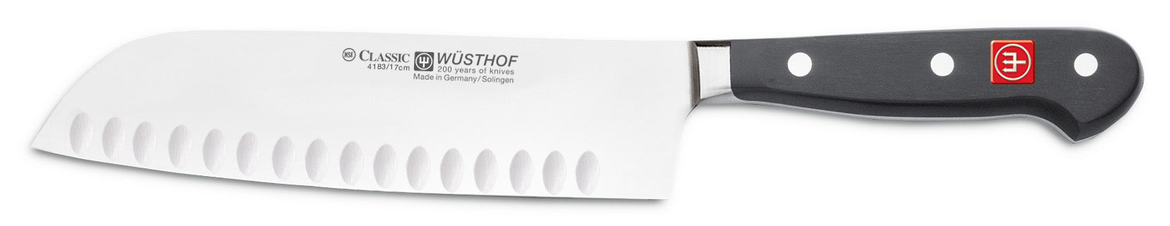 Classic Series- Santoku 7"  Hollow Gr