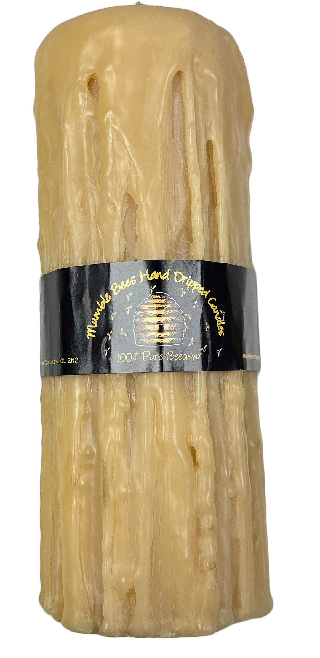 Hand Dripped 100% Pure Beeswax Candle 9 inch