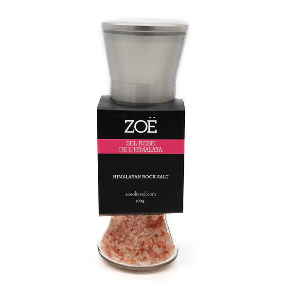 Zoe Olive Oil - Himalayan Salt - Glass and Stainless Steel
