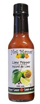 Hot Mamas - No Salt Added - Lime Pepper Sauce 148ml