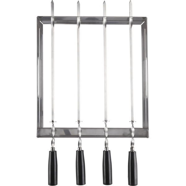 PRO Series Stainless Steel Rotating Skewer Rack