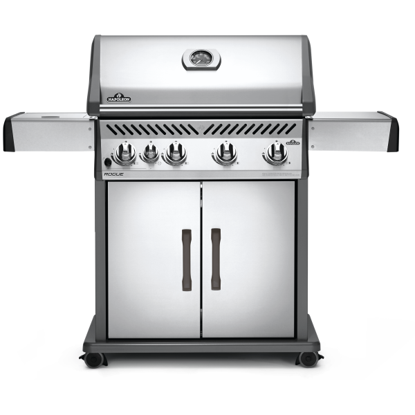 Rogue 525 Propane Gas Grill with Range Side Burner Stainless Steel