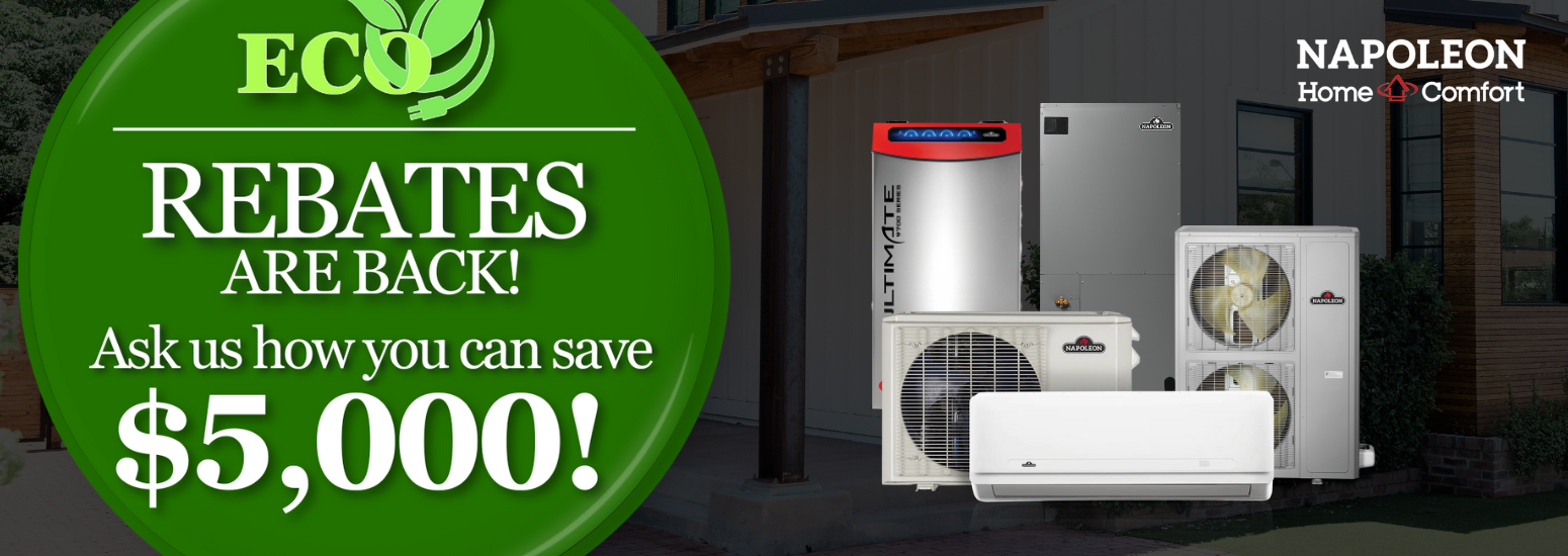 Rebates Available for Heat Pump Heating & Cooling: