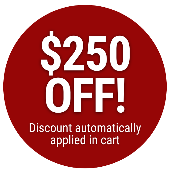 *$250 off: discount Automatically applied in cart - PROMOTION