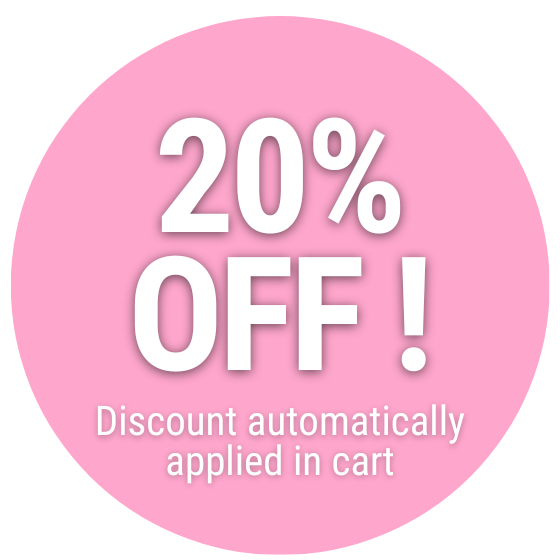*20% OFF- Discount automatically applied in cart- PROMOTION