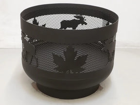 Standard Size Carved Muskoka Fire Pit * LID INCLUDED