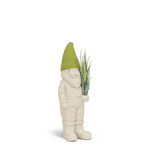 Small Garden Gnome with Plant