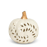 Small Ivory Round Pumpkin