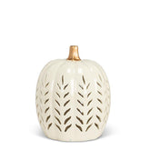 Small Ivory Round Pumpkin