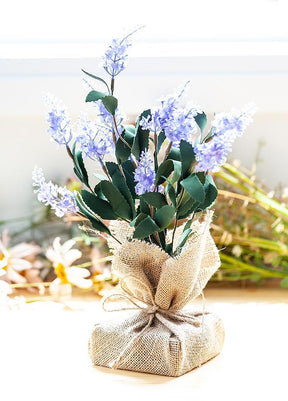 Flowers with Burlap Base