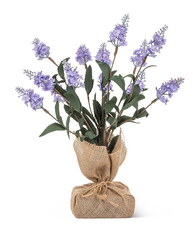 Flowers with Burlap Base