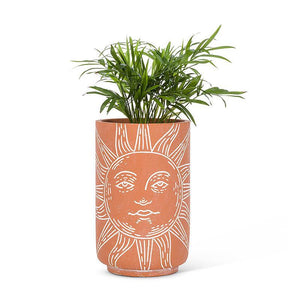 Small Sun Face Vase/Cooler