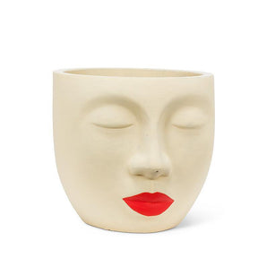 Face with Lipstick Planter