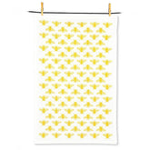 Bees Outline Motif Tea Towel