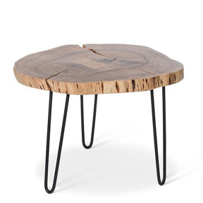 Large Tree Stump Pin Leg Side Table