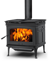 ALDERLEA T6 Large Free Standing Cast Over Steel Wood Stove