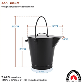 Ash Bucket – Black