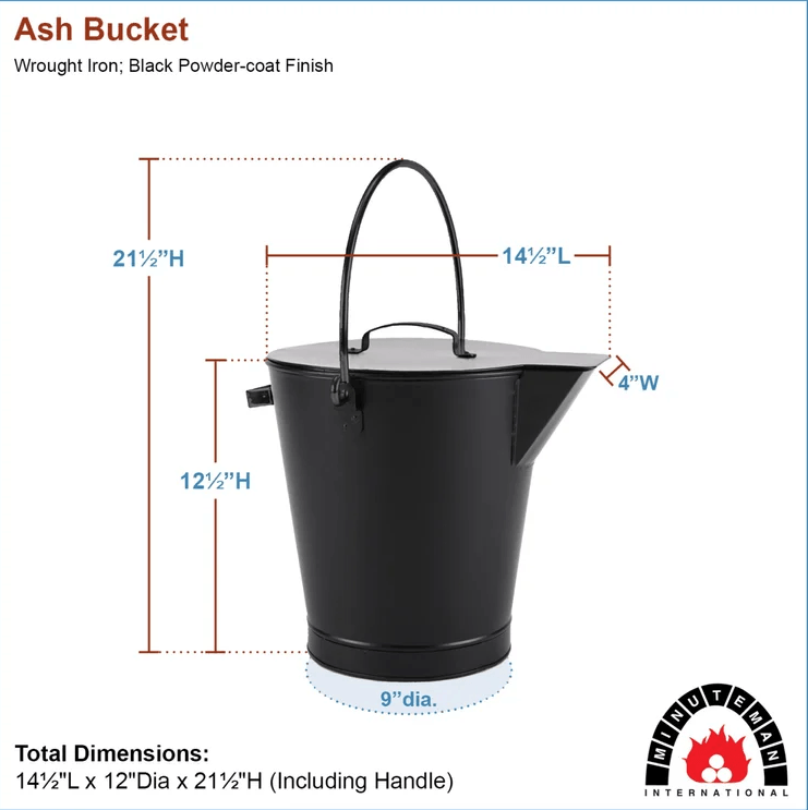 Ash Bucket – Black