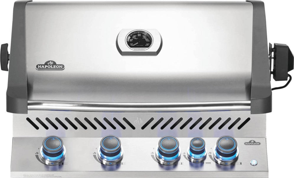 Built-in Prestige® 500 Natural Gas Grill Head with Infrared Rear Burner, Stainless Steel