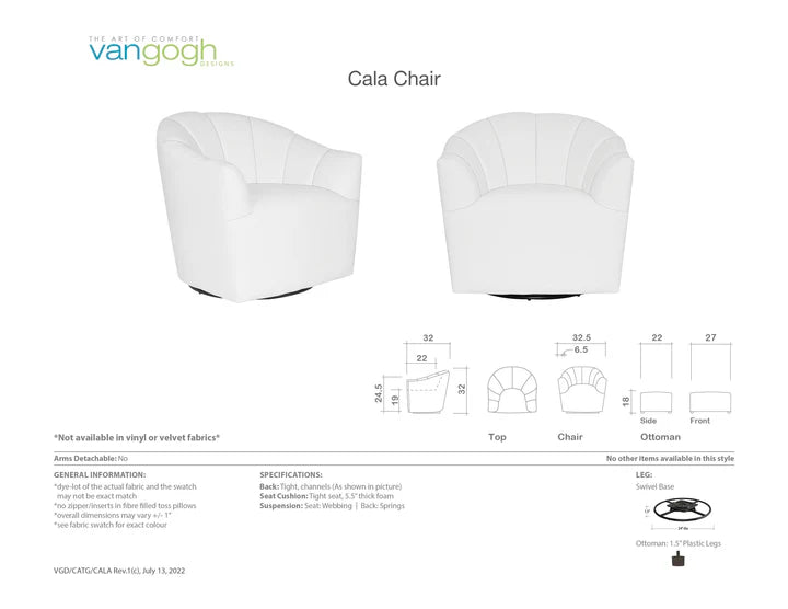 Cala Swivel Chair