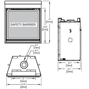 High Definition 35 Direct Vent Gas Fireplace