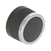 KNOB CONTR ROUND LRG BLACK GRIP