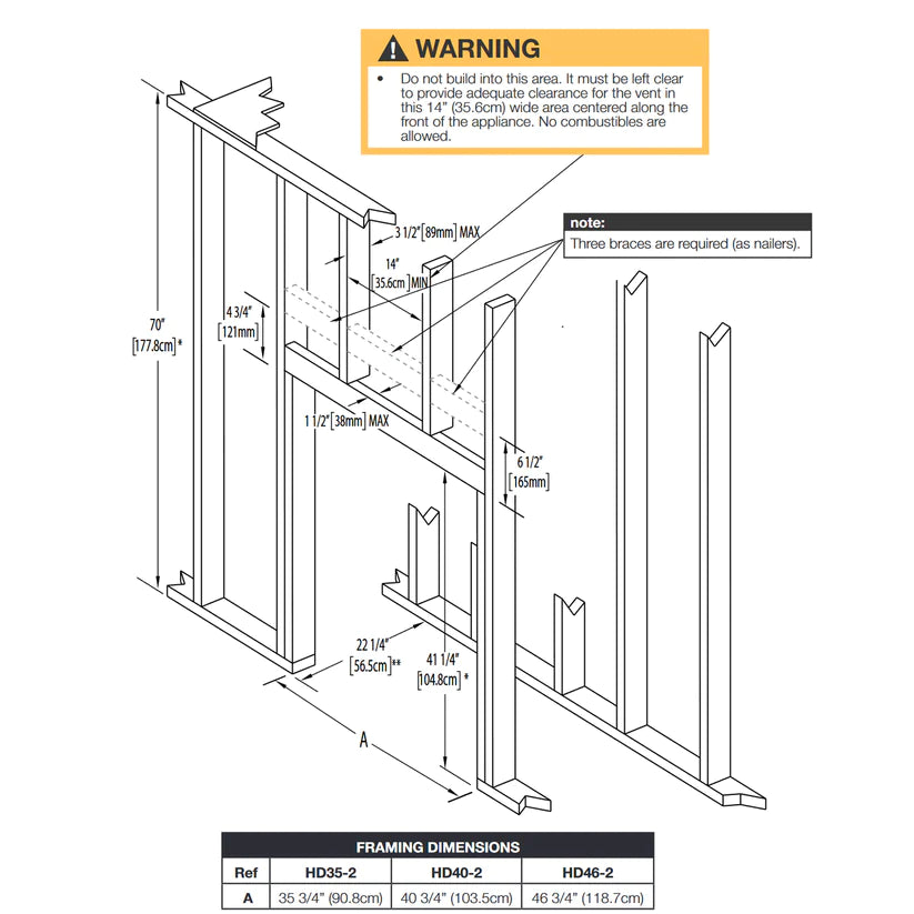 High Definition 35 Direct Vent Gas Fireplace