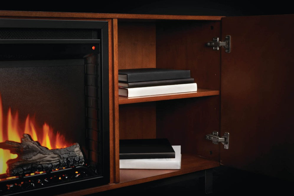 The Bella Electric Fireplace Media Console