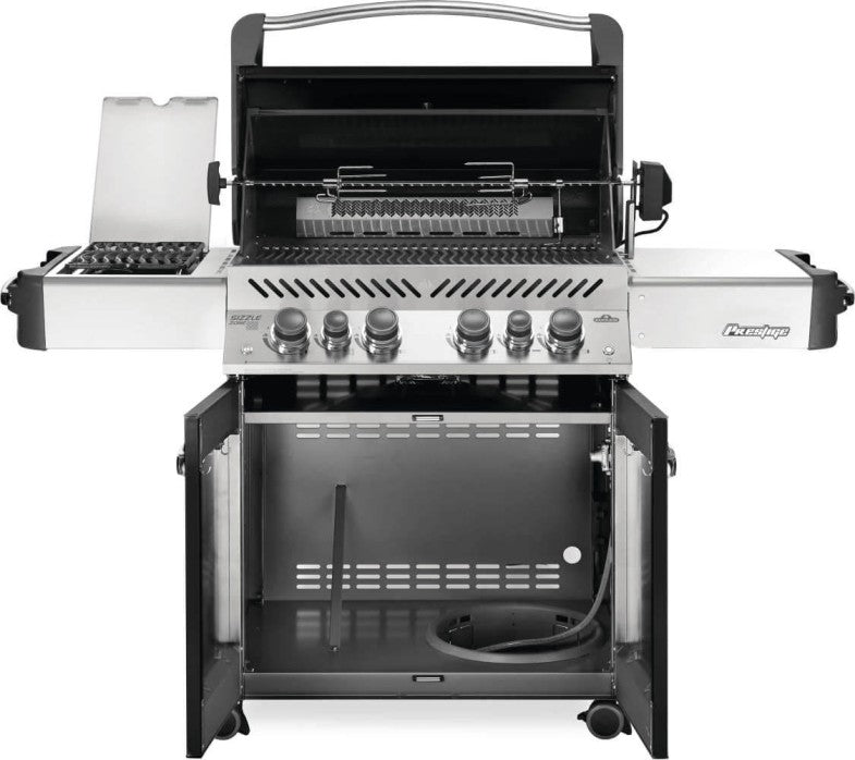 Prestige® 500 Natural Gas Grill with Infrared Side and Rear Burners, Black