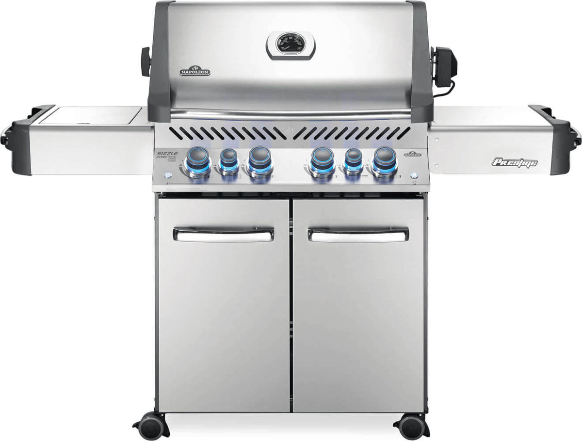 Prestige® 500 Natural Gas Grill with Infrared Side and Rear Burners, Stainless Steel