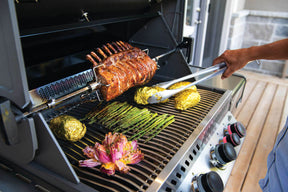 Prestige® 500 Propane Gas Grill with Infrared Side and Rear Burners, Stainless Steel