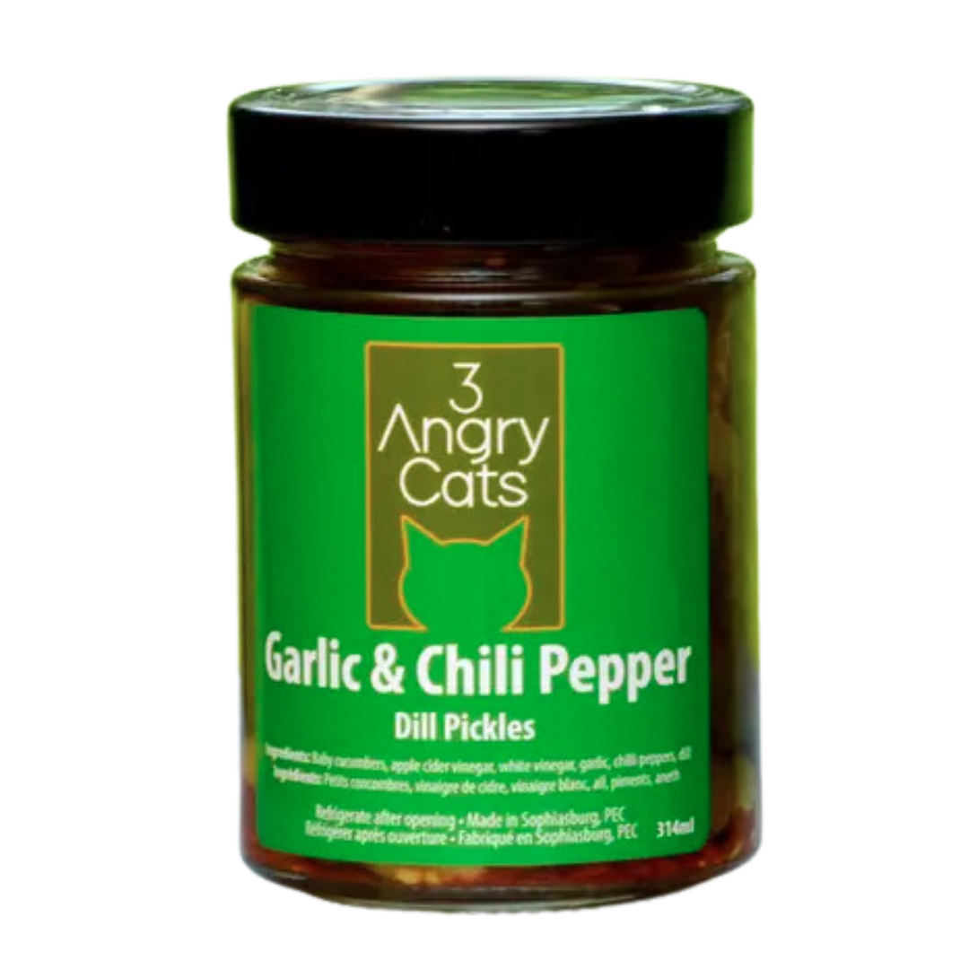 3 Angry Cats -Garlic & Chili Dill Pickles