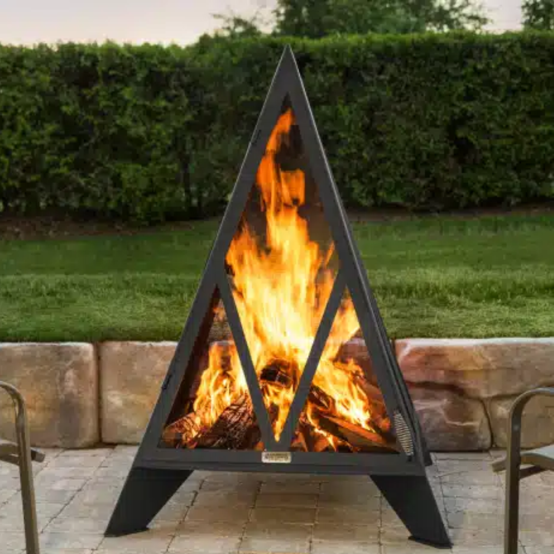 5' Pyramid Outdoor Fireplace