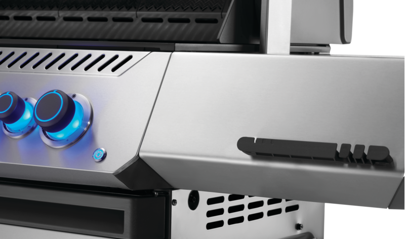 Prestige® 500 Propane Gas Grill with Infrared Side and Rear Burner, Stainless Steel